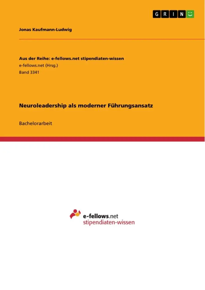Cover: 9783346102713 | Neuroleadership als moderner Führungsansatz | Jonas Kaufmann-Ludwig