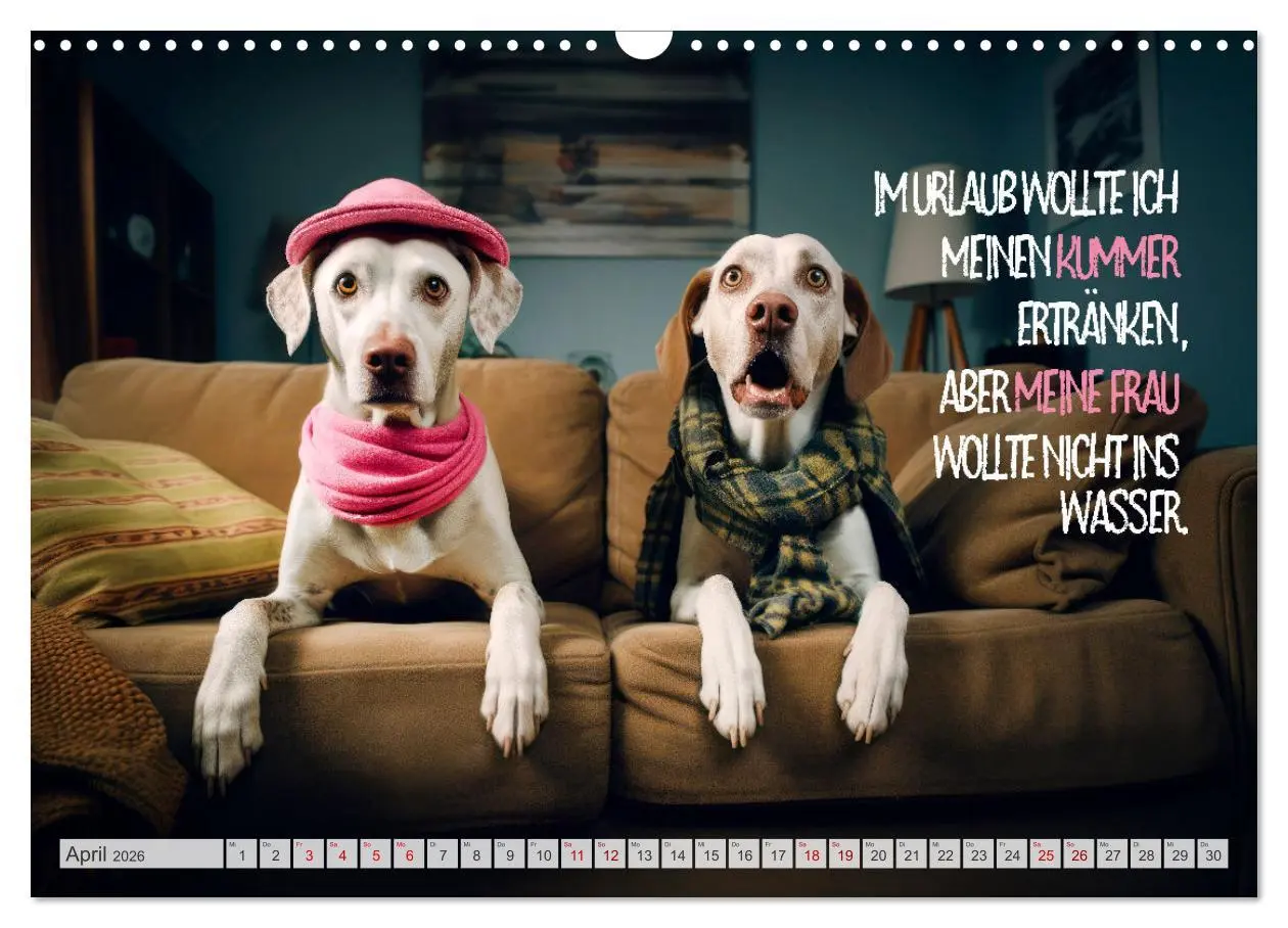 Bild: 9783457462713 | ULTRAKRASS Knallharte Hunde (Wandkalender 2026 DIN A3 quer),...