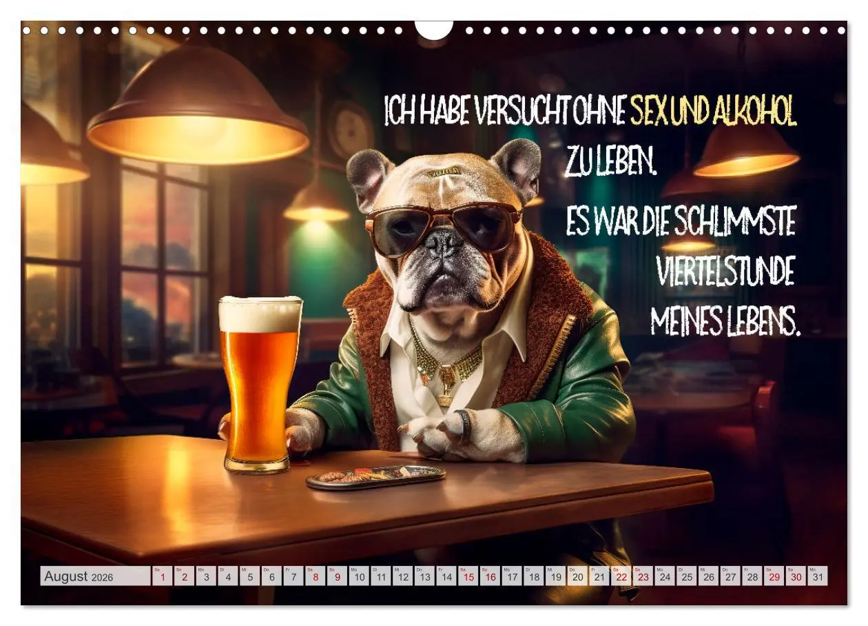 Bild: 9783457462713 | ULTRAKRASS Knallharte Hunde (Wandkalender 2026 DIN A3 quer),...