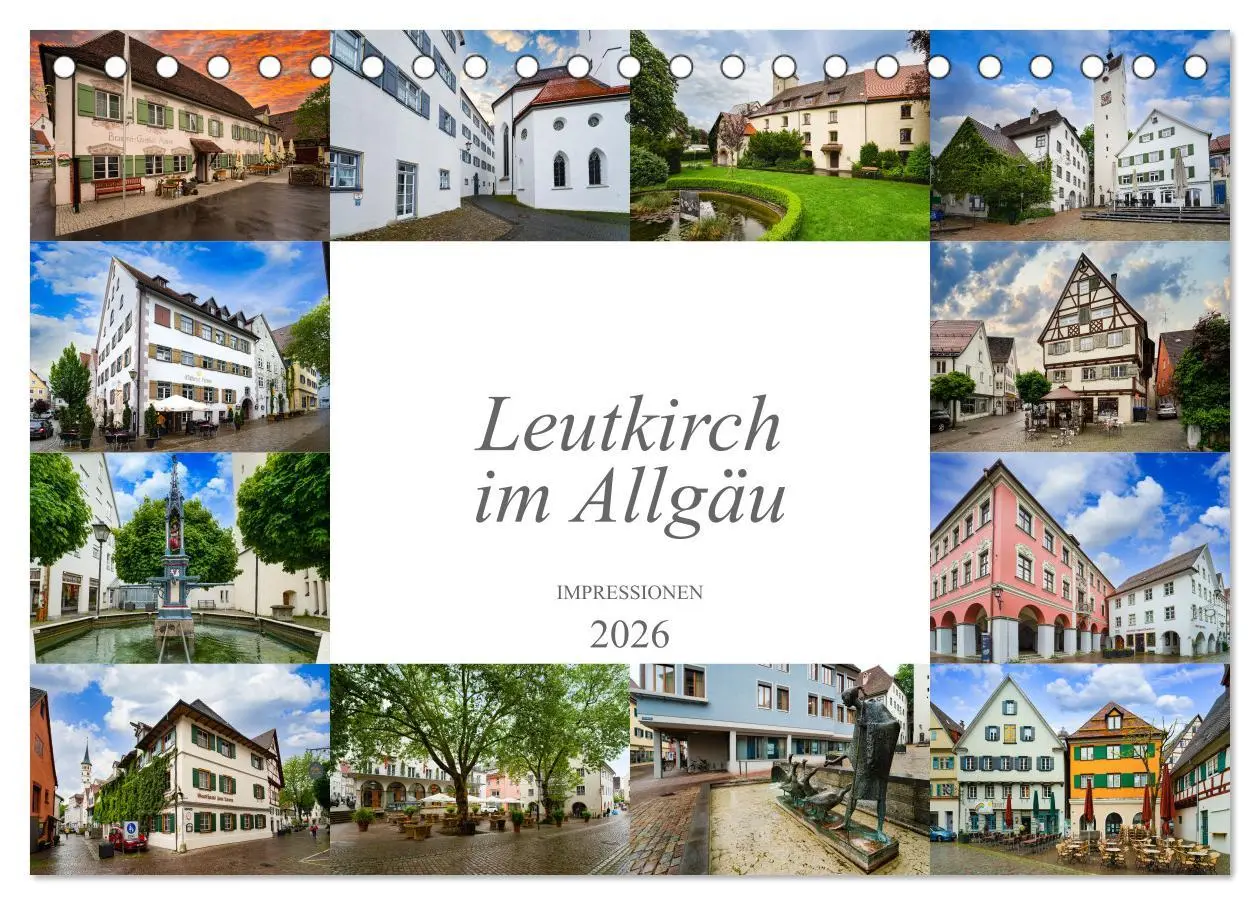 Cover: 9783457602713 | Leutkirch im Allgäu Impressionen (Tischkalender 2026 DIN A5 quer),...