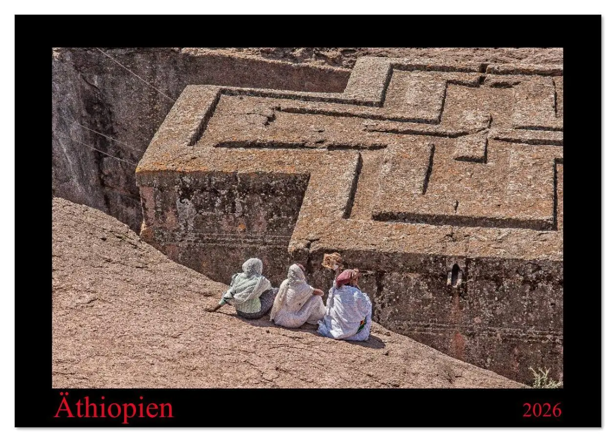 Cover: 9783516172713 | Äthiopien (Tischkalender 2026 DIN A5 quer), CALVENDO Monatskalender