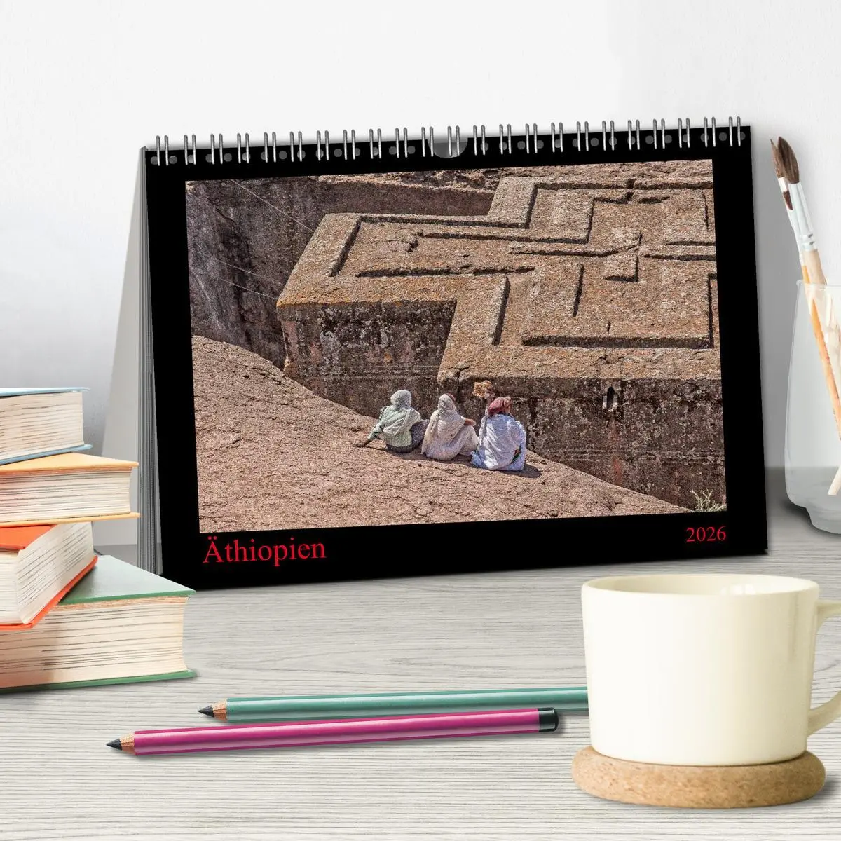 Bild: 9783516172713 | Äthiopien (Tischkalender 2026 DIN A5 quer), CALVENDO Monatskalender