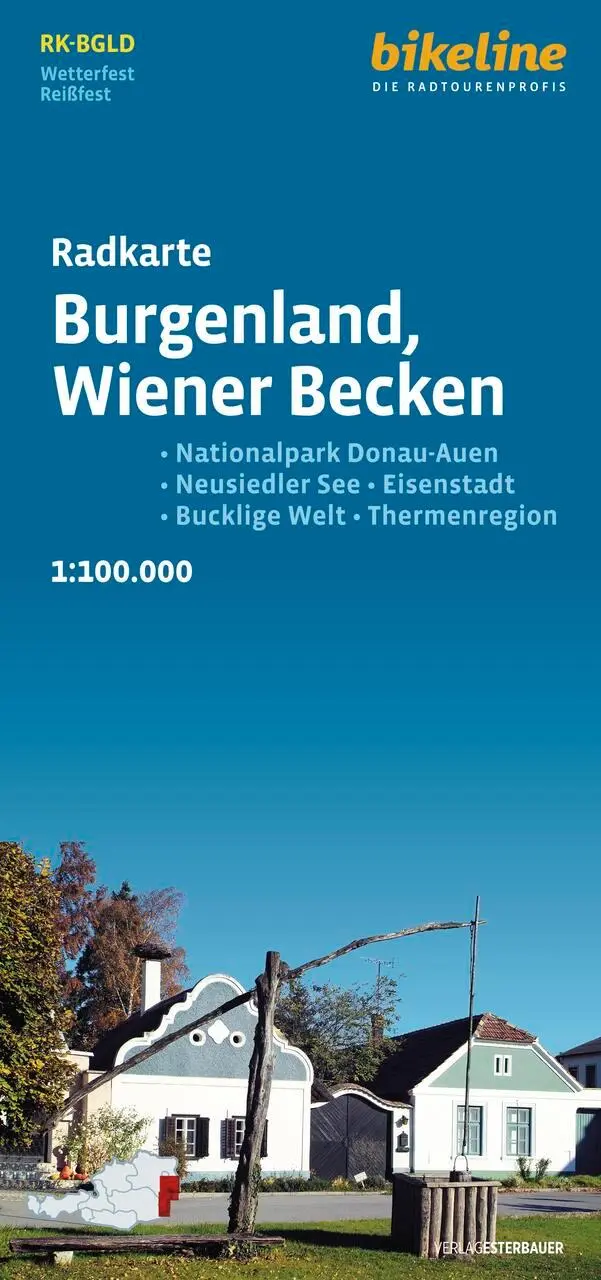 Cover: 9783711102713 | Burgenland - Wiener Becken 1:75.000 | Esterbauer Verlag | (Land-)Karte