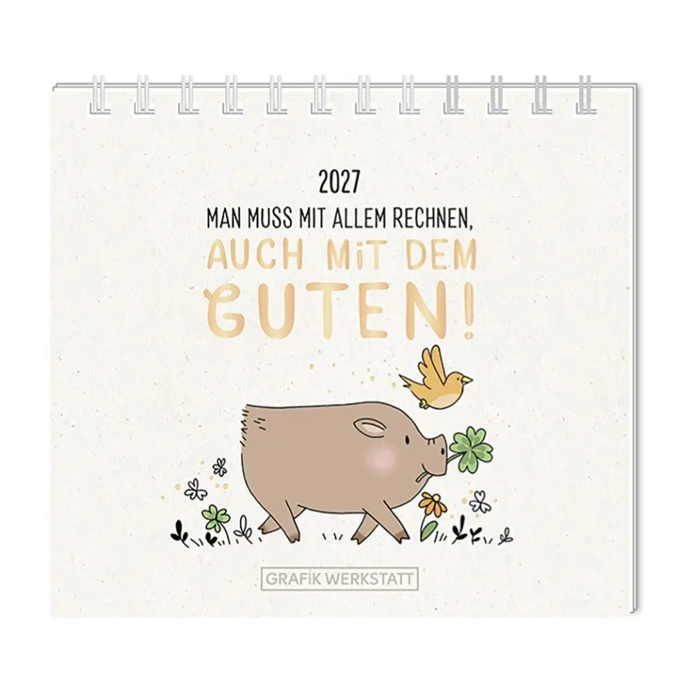 Cover: 9783986362713 | Mini-Kalender 2027 Man muss mit allem rechnen | Mini-Kalender | 12 S.