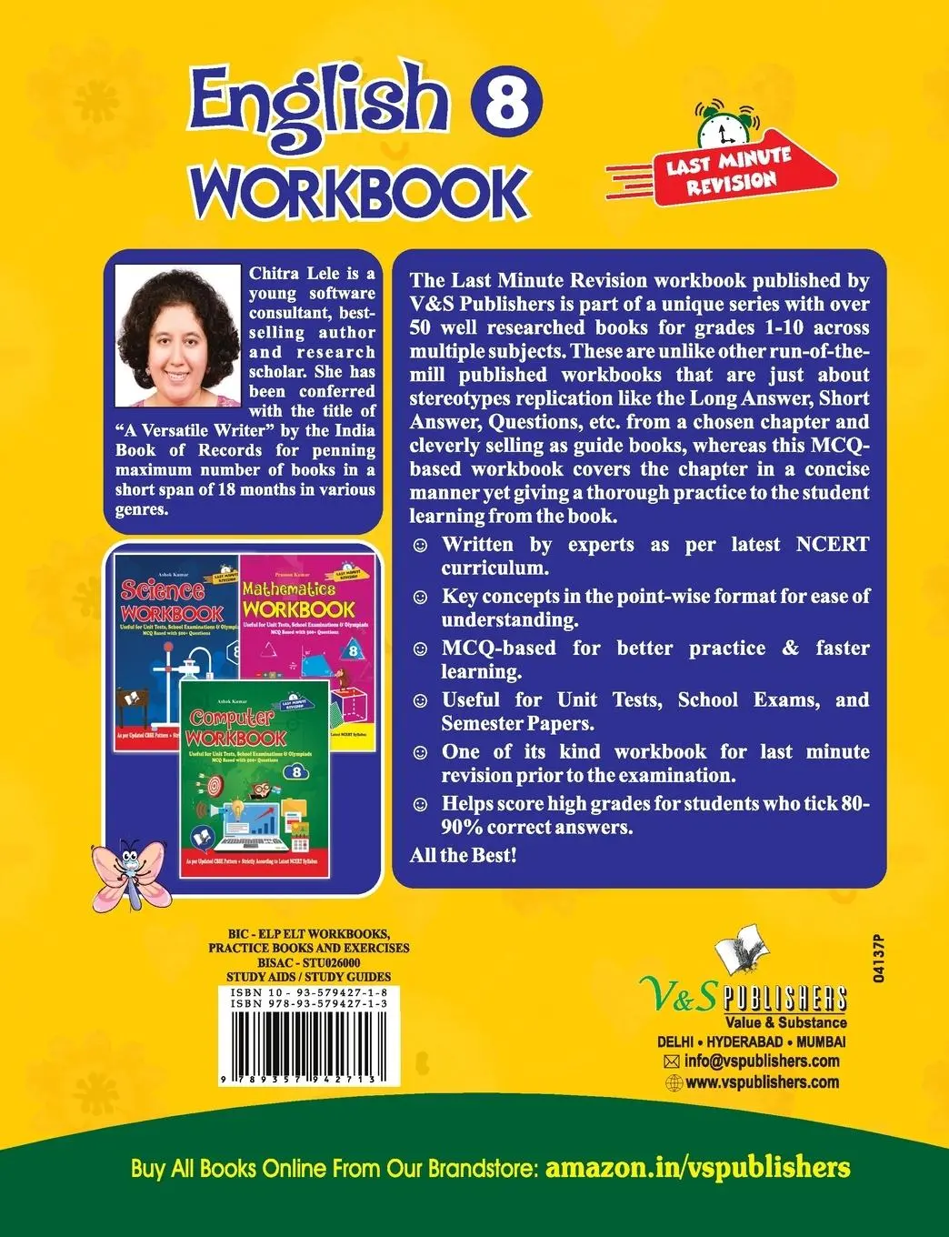 Rückseite: 9789357942713 | English Workbook Class 8 | Chitra Lele | Taschenbuch | Englisch | 2020