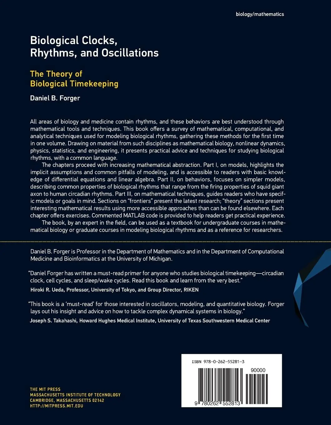 Rückseite: 9780262552813 | Biological Clocks, Rhythms, and Oscillations | Daniel B. Forger | Buch