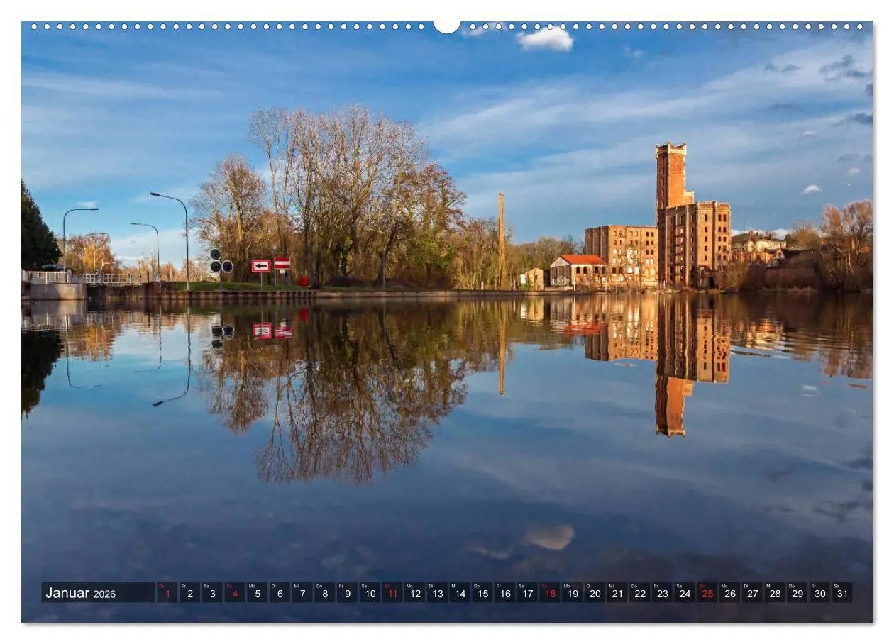 Bild: 9783457692813 | Unterwegs in Halle (hochwertiger Premium Wandkalender 2026 DIN A2...