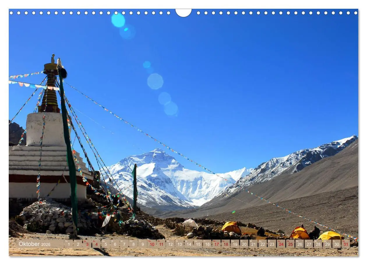 Bild: 9783457832813 | Tschörten, Architektur des Himalaya (Wandkalender 2026 DIN A3...
