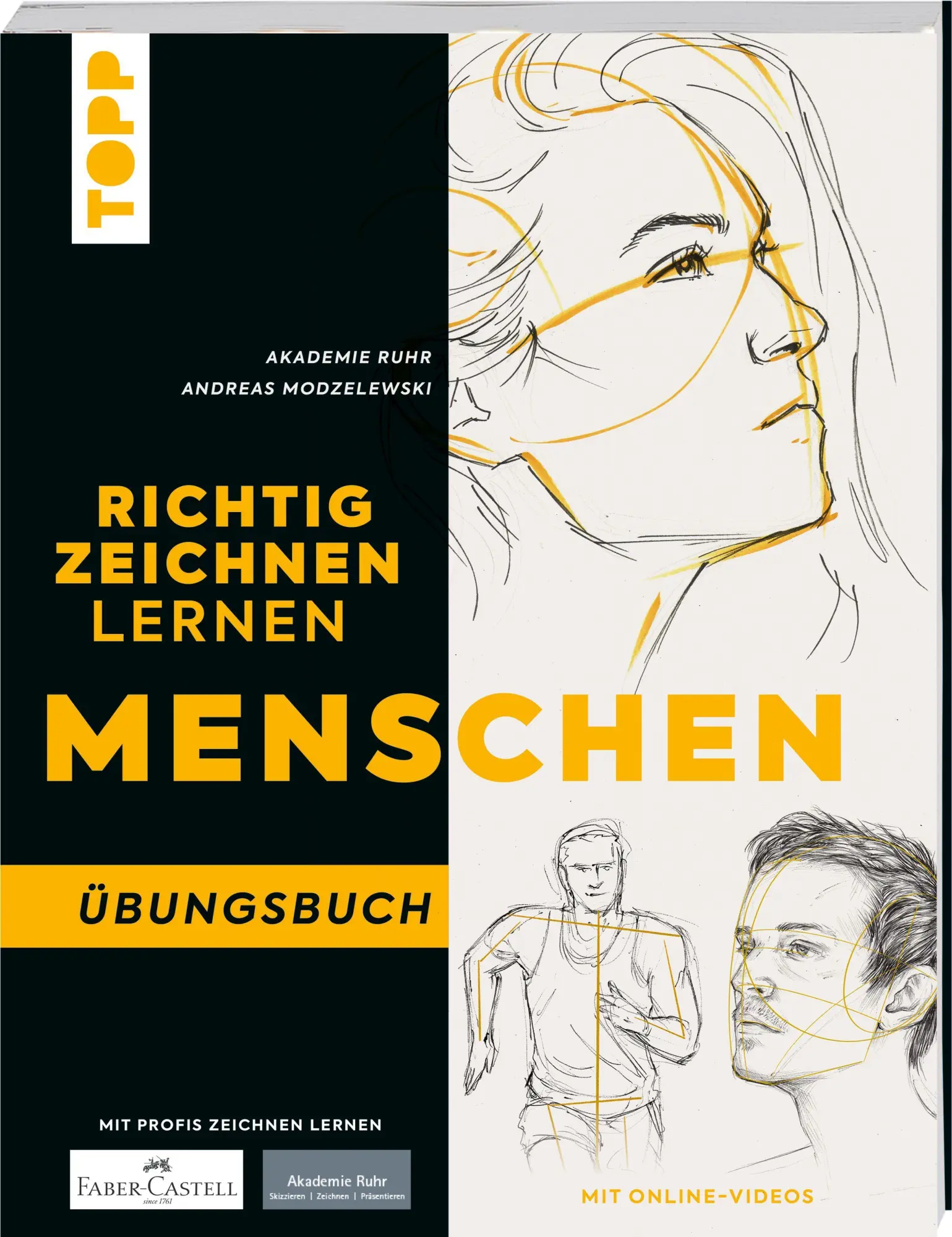Cover: 9783735882813 | Richtig Zeichnen lernen Menschen. Übungsbuch | Mit Online-Videos