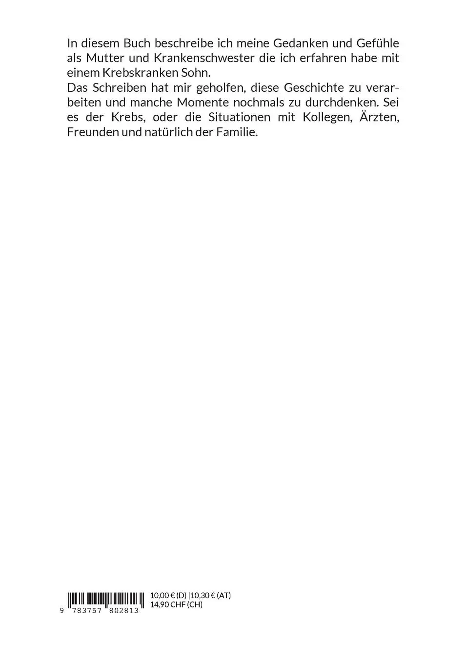 Rückseite: 9783757802813 | Ewing hat ein Sarkom vorbeigebracht | D. Fuchs | Taschenbuch | 148 S.