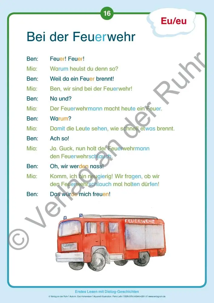Bild: 9783834642813 | Erstes Lesen mit Dialog-Geschichten | Eva Hartenstein | Box | 50 S.