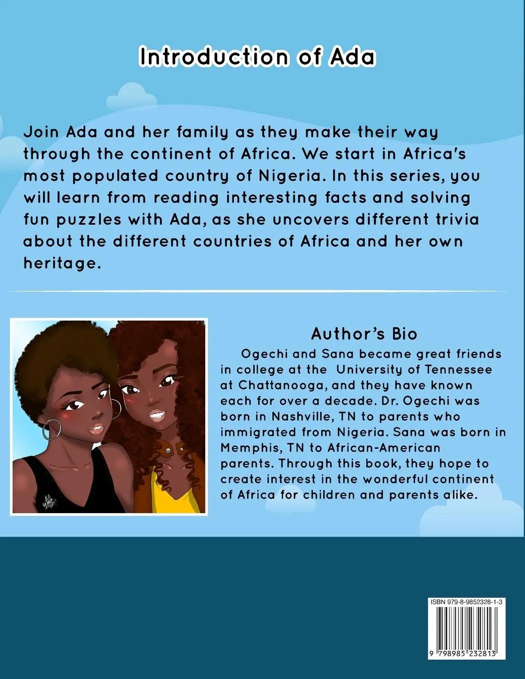 Rückseite: 9798985232813 | Adventures of Ada in Nigeria | Ogechi Egbujor (u. a.) | Taschenbuch