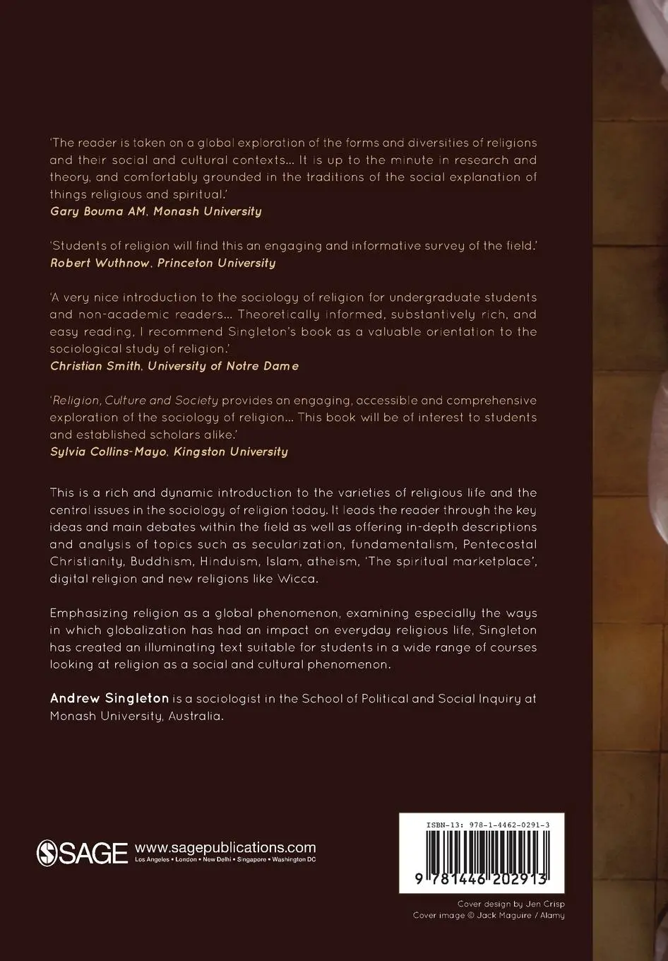 Rückseite: 9781446202913 | Religion, Culture &amp; Society | A Global Approach | Andrew Singleton