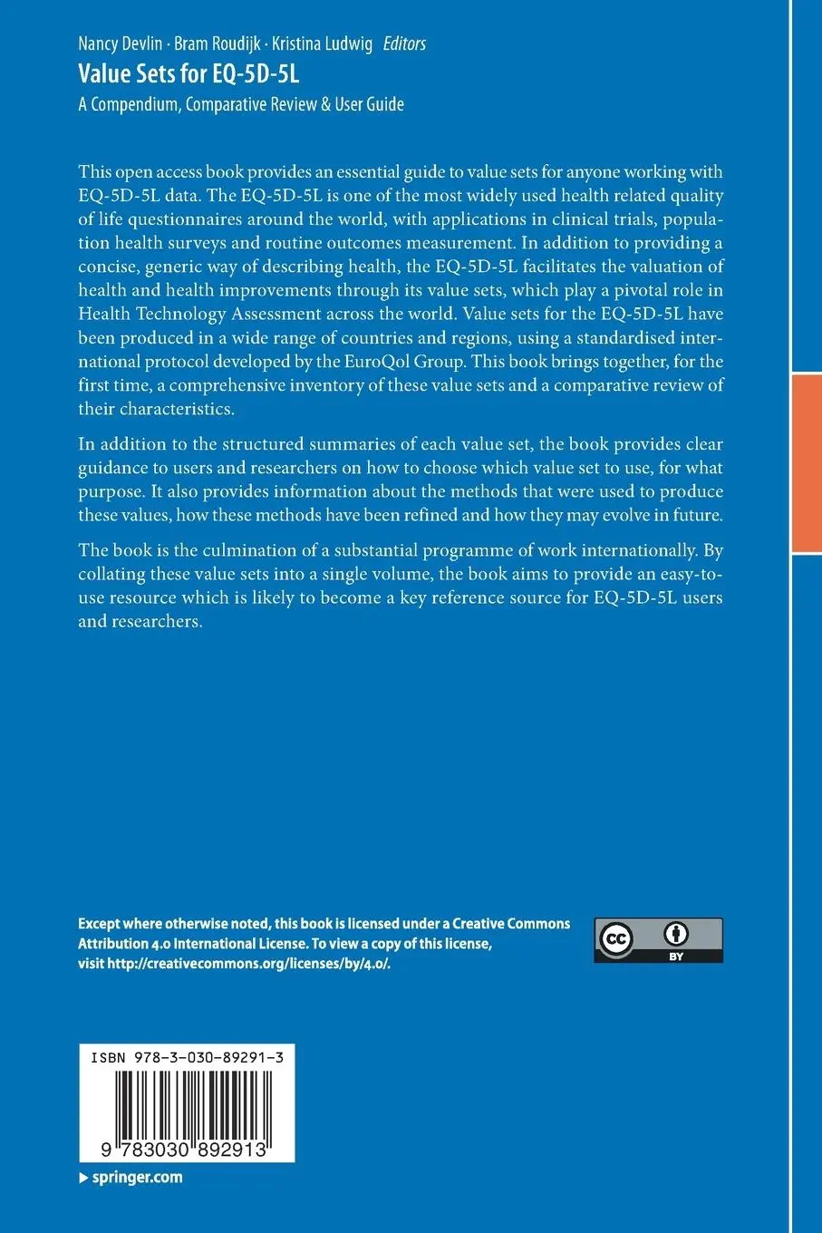 Rückseite: 9783030892913 | Value Sets for EQ-5D-5L | Nancy Devlin (u. a.) | Taschenbuch | xviii