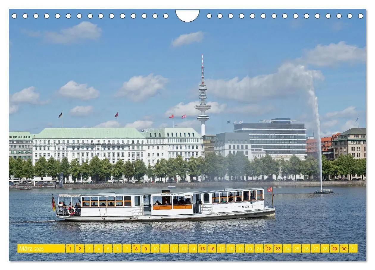 Bild: 9783435042913 | Hamburg - Perle an der Elbe (Wandkalender 2025 DIN A4 quer),...