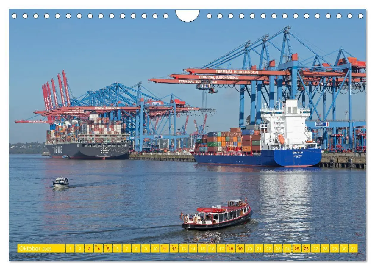 Bild: 9783435042913 | Hamburg - Perle an der Elbe (Wandkalender 2025 DIN A4 quer),...