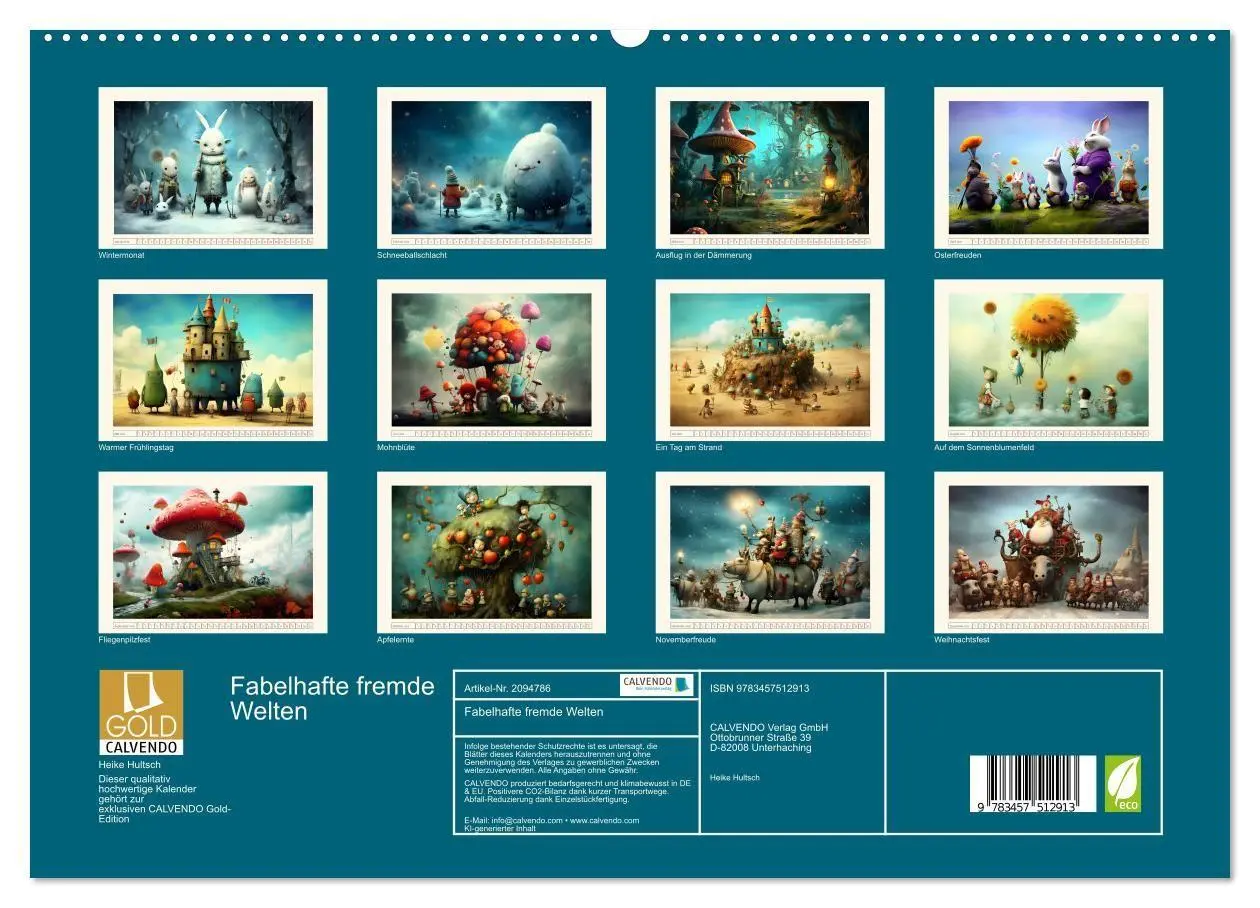 Bild: 9783457512913 | Fabelhafte fremde Welten (hochwertiger Premium Wandkalender 2026...