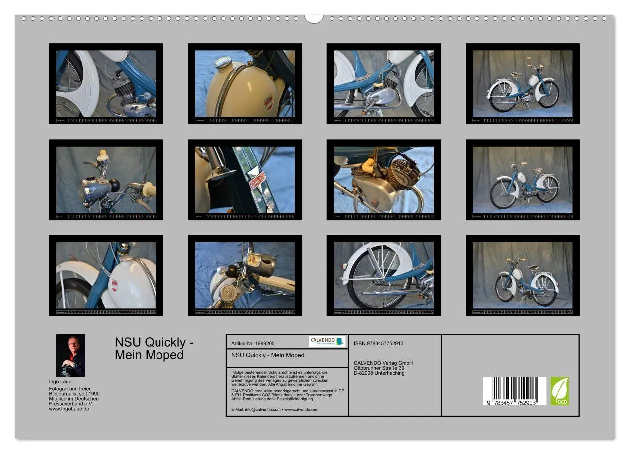 Bild: 9783457752913 | NSU Quickly - Mein Moped (hochwertiger Premium Wandkalender 2026...