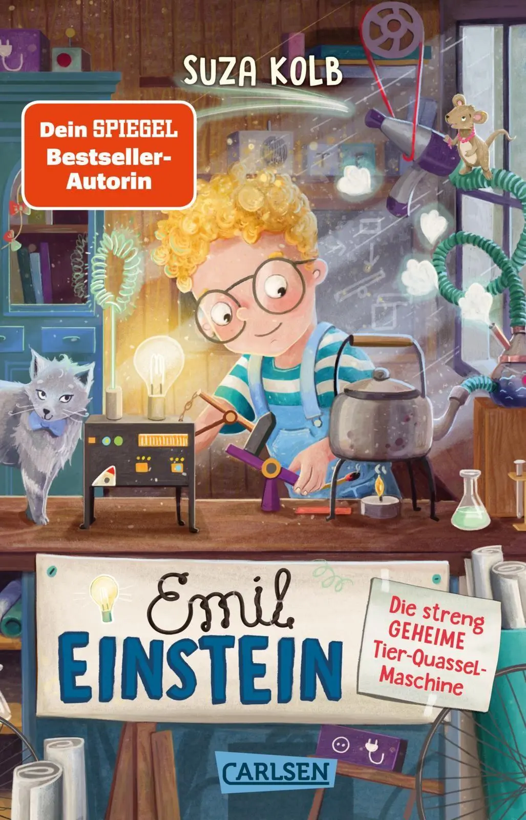 Cover: 9783551322913 | Emil Einstein 1: Die streng geheime Tier-Quassel-Maschine | Suza Kolb