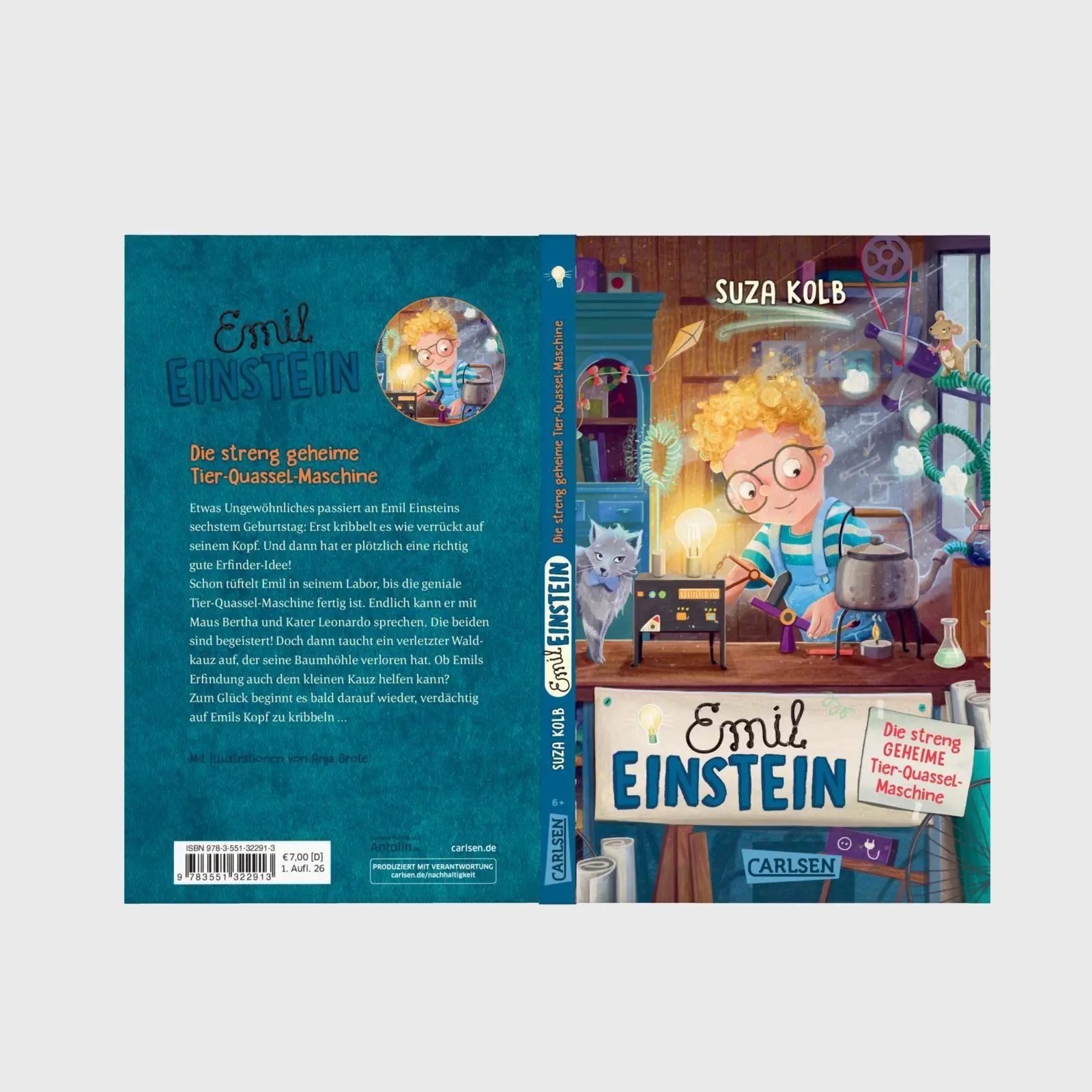 Bild: 9783551322913 | Emil Einstein 1: Die streng geheime Tier-Quassel-Maschine | Suza Kolb