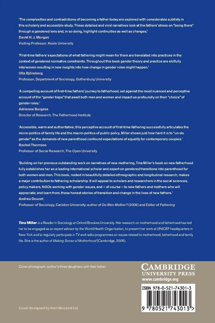 Rückseite: 9780521743013 | Making Sense of Fatherhood | Tina Miller | Taschenbuch | Englisch