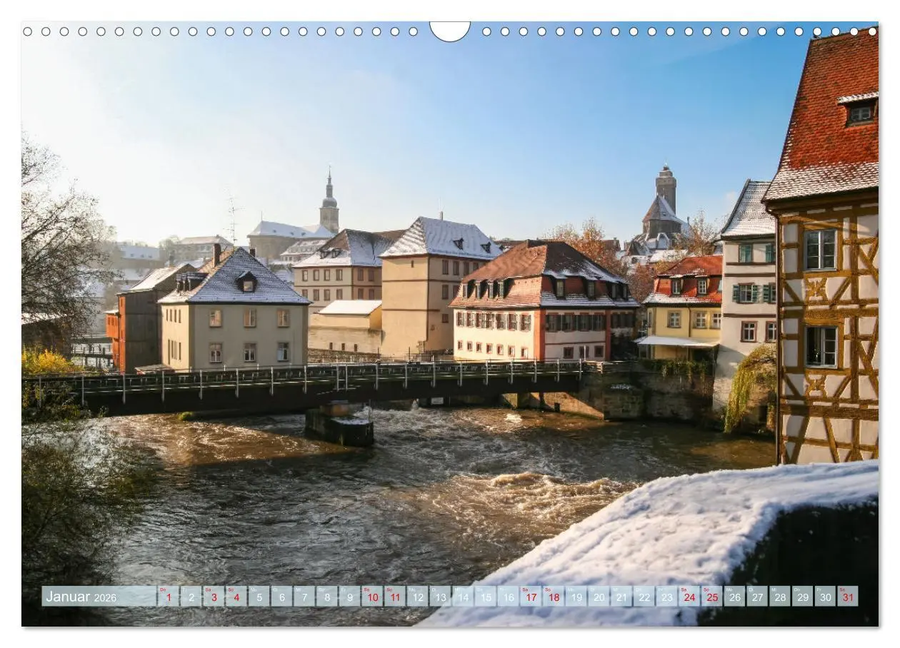 Bild: 9783457263013 | Unterwegs in Bamberg (Wandkalender 2026 DIN A3 quer), CALVENDO...