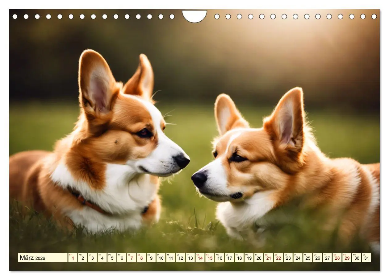 Bild: 9783457333013 | Welsh Corgi Pembroke (Wandkalender 2026 DIN A4 quer), CALVENDO...