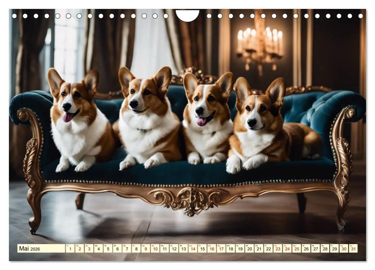 Bild: 9783457333013 | Welsh Corgi Pembroke (Wandkalender 2026 DIN A4 quer), CALVENDO...