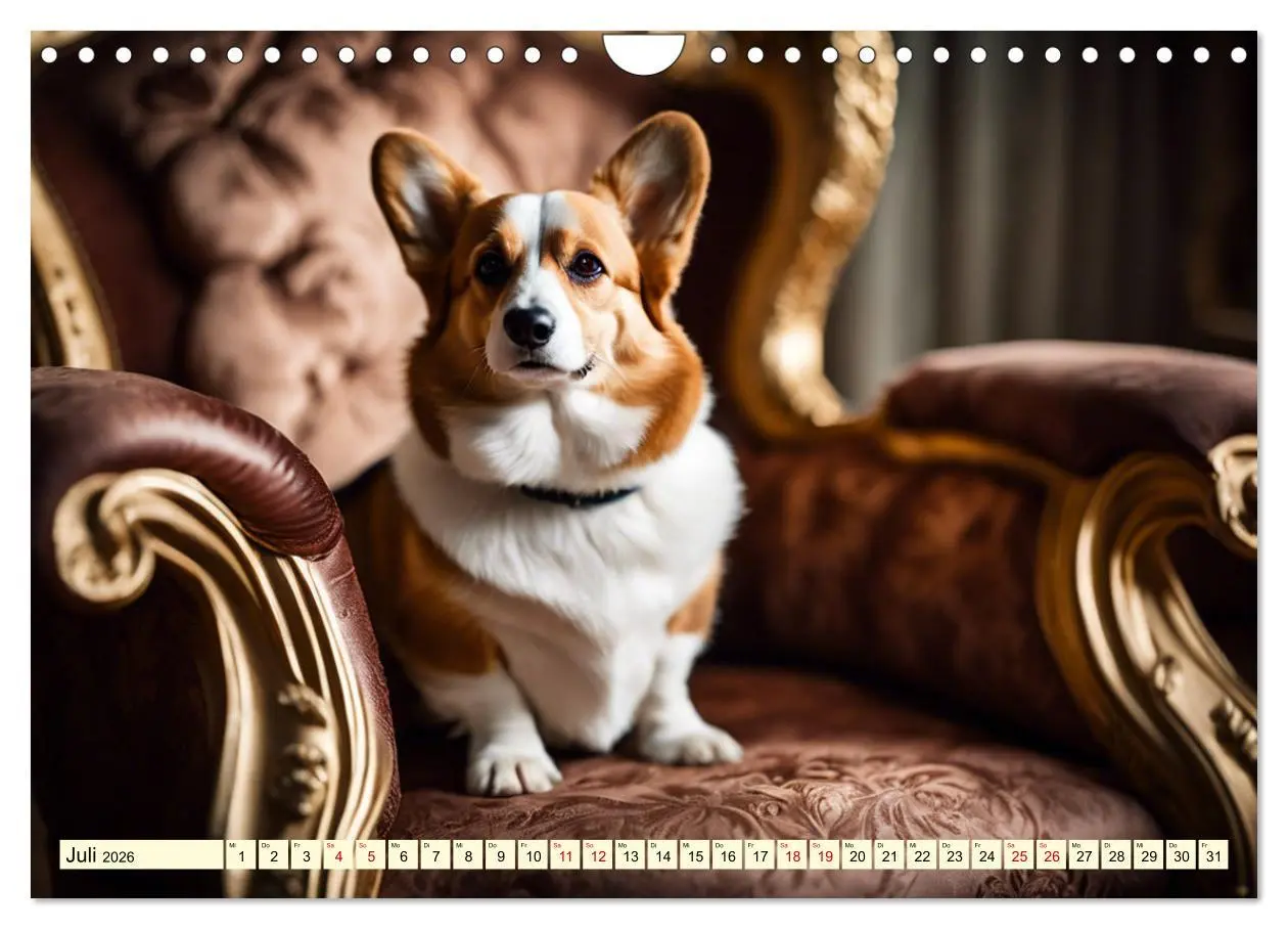 Bild: 9783457333013 | Welsh Corgi Pembroke (Wandkalender 2026 DIN A4 quer), CALVENDO...
