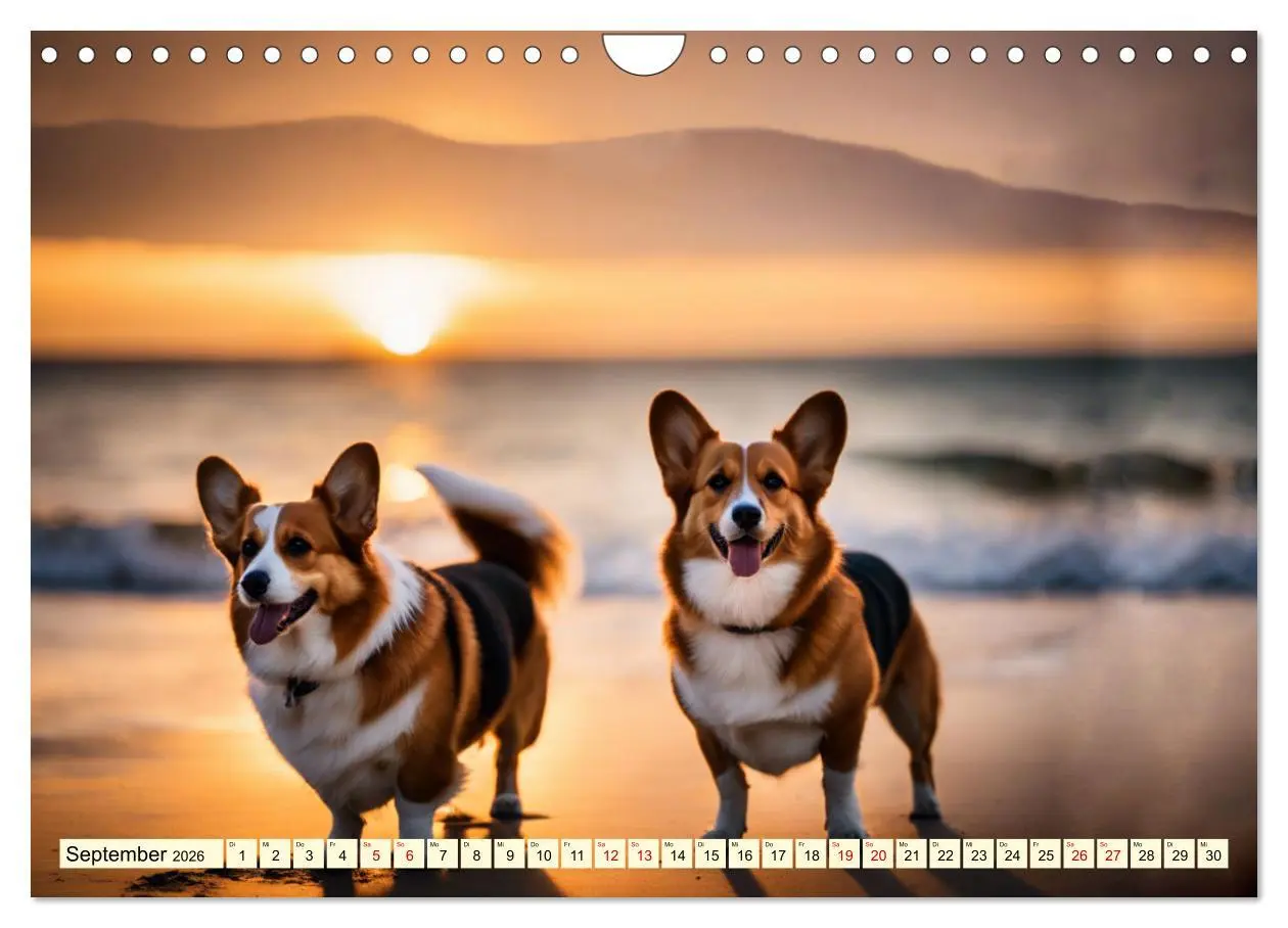 Bild: 9783457333013 | Welsh Corgi Pembroke (Wandkalender 2026 DIN A4 quer), CALVENDO...