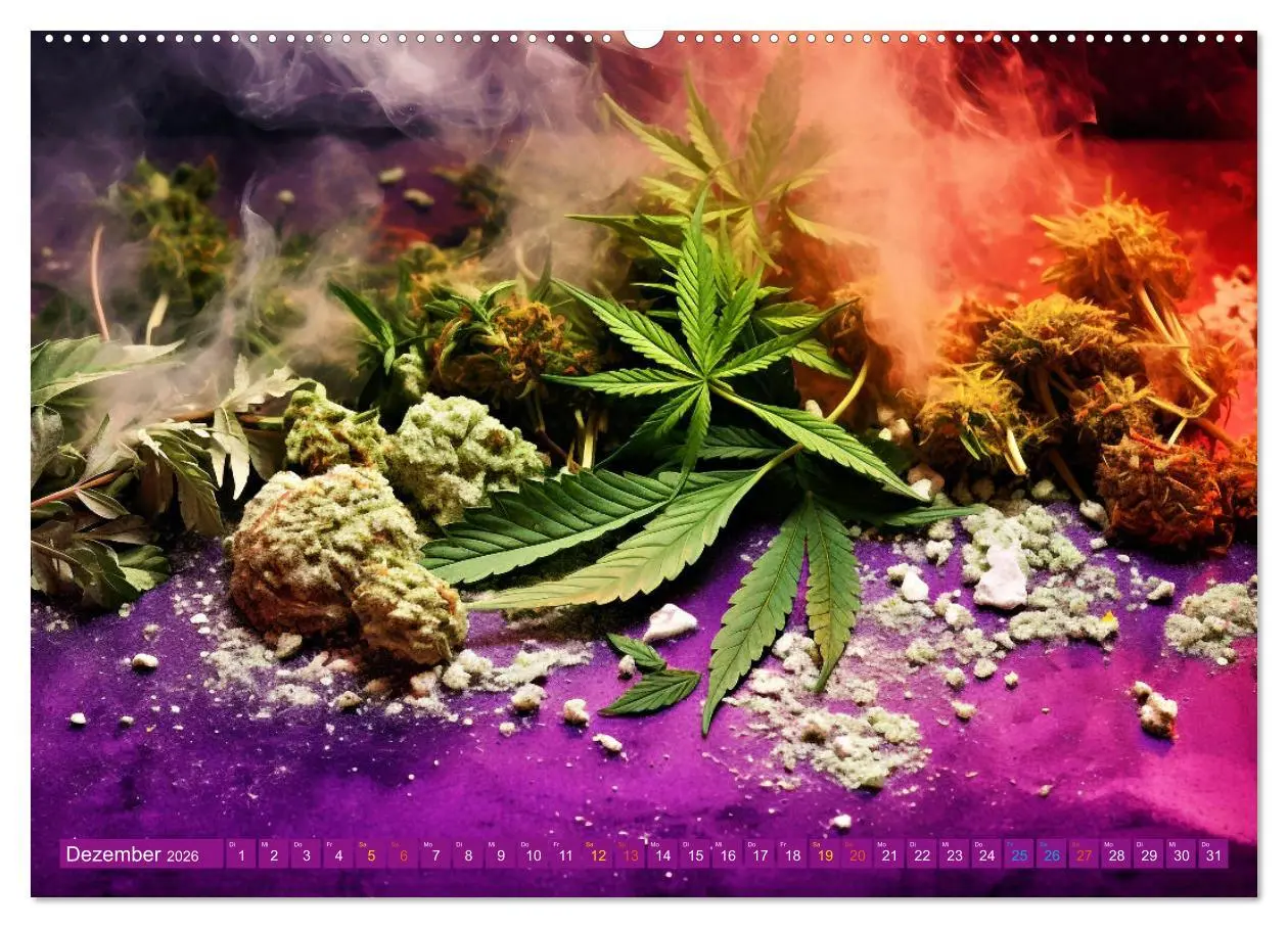 Bild: 9783457403013 | Faszination Cannabis (Wandkalender 2026 DIN A2 quer), CALVENDO...