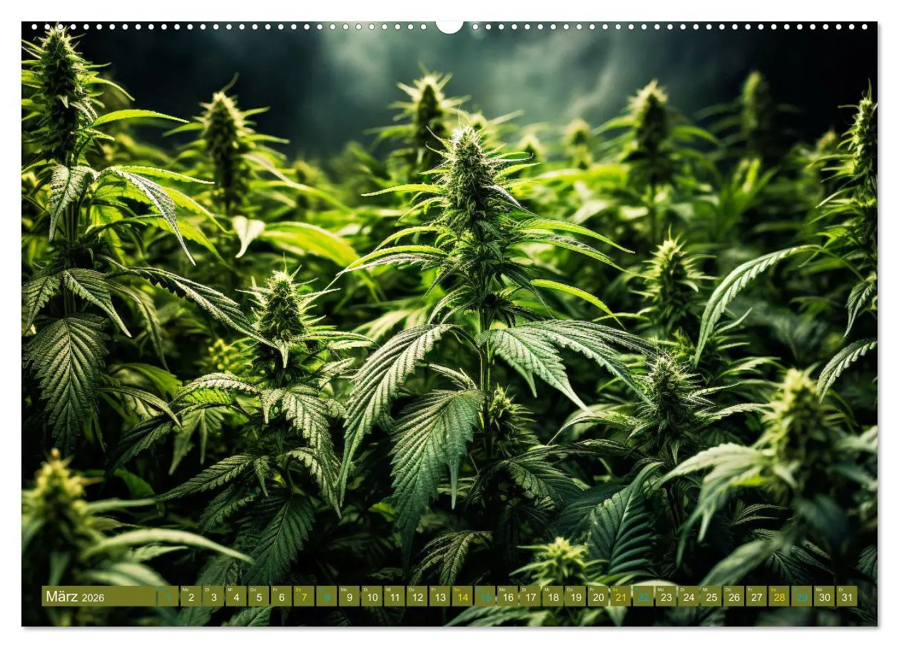 Bild: 9783457403013 | Faszination Cannabis (Wandkalender 2026 DIN A2 quer), CALVENDO...