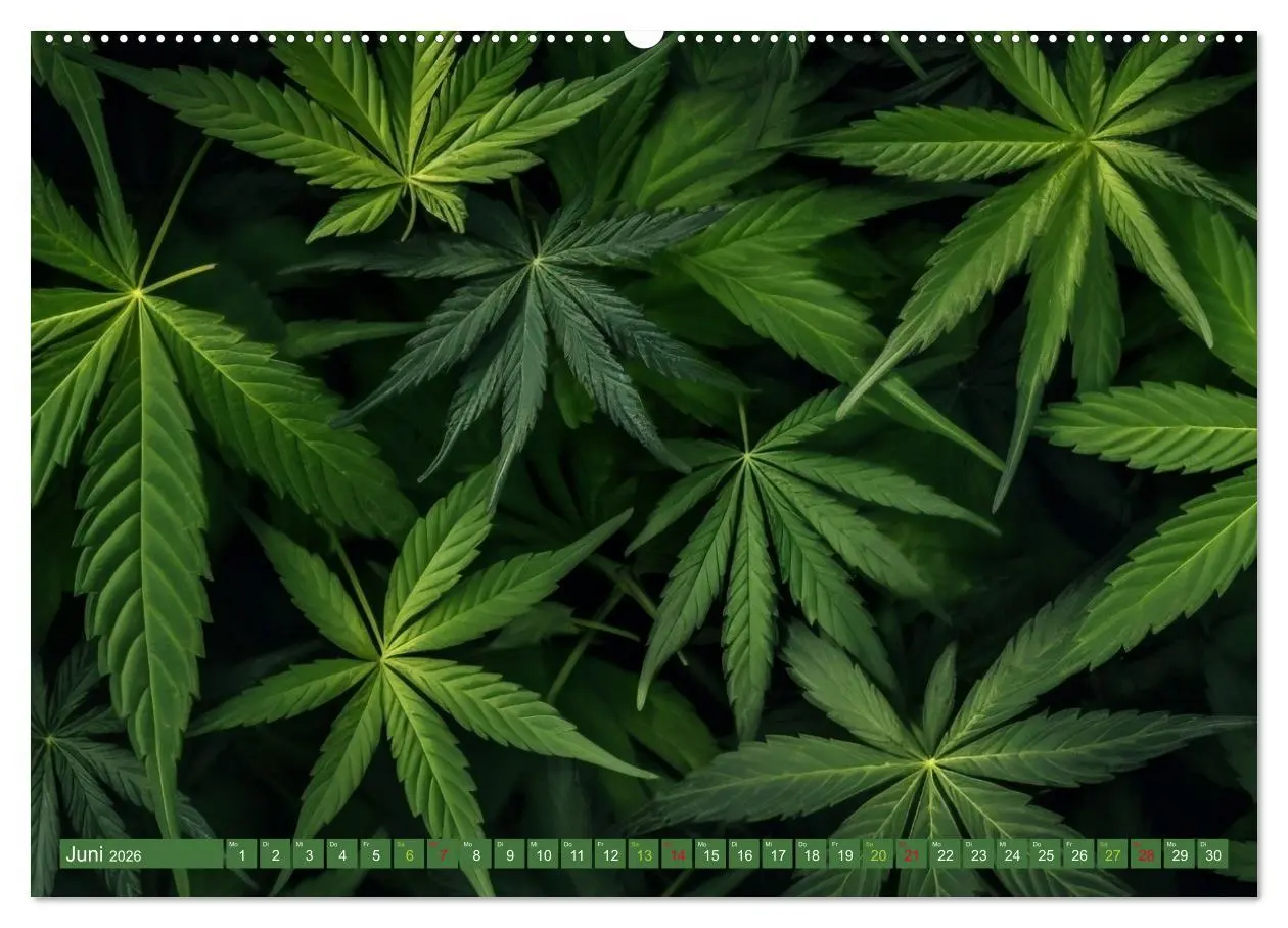 Bild: 9783457403013 | Faszination Cannabis (Wandkalender 2026 DIN A2 quer), CALVENDO...