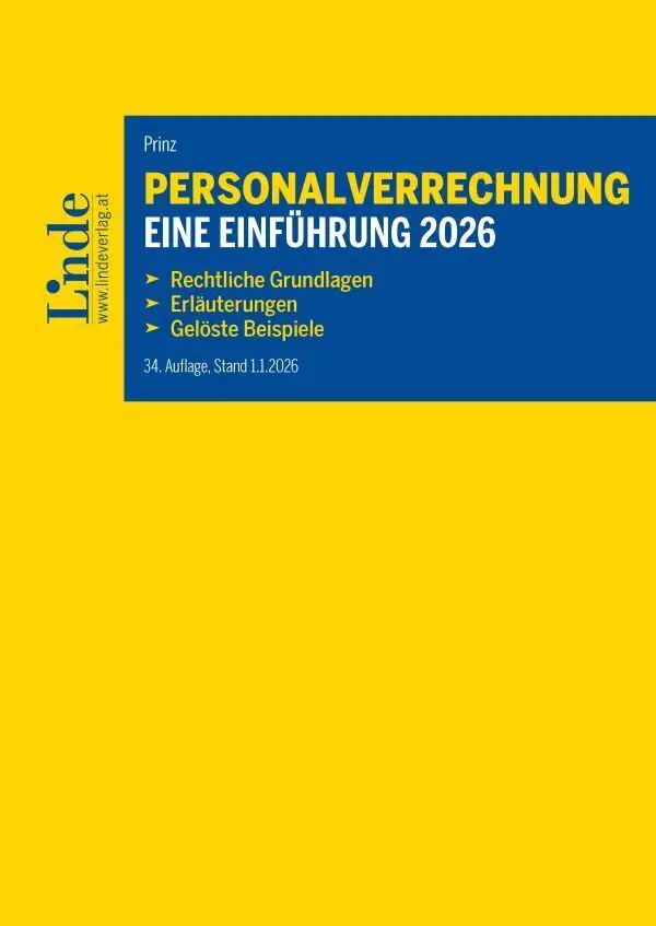 Cover: 9783707353013 | Personalverrechnung: eine Einführung 2026 | Irina Prinz | Taschenbuch