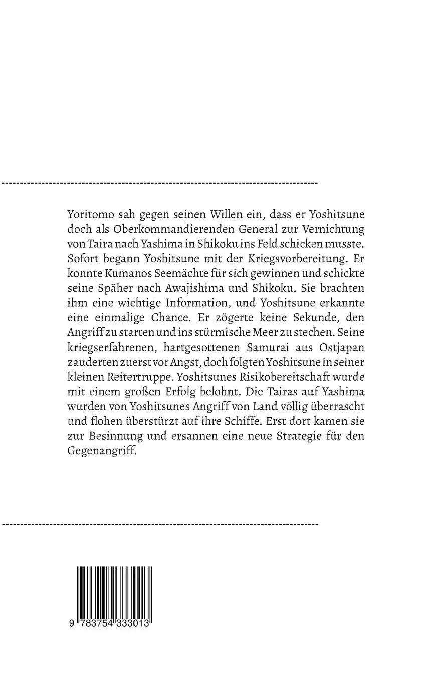 Rückseite: 9783754333013 | Die Geschichte von Taira (16) | Neue Interpretation | Eiji Yoshikawa
