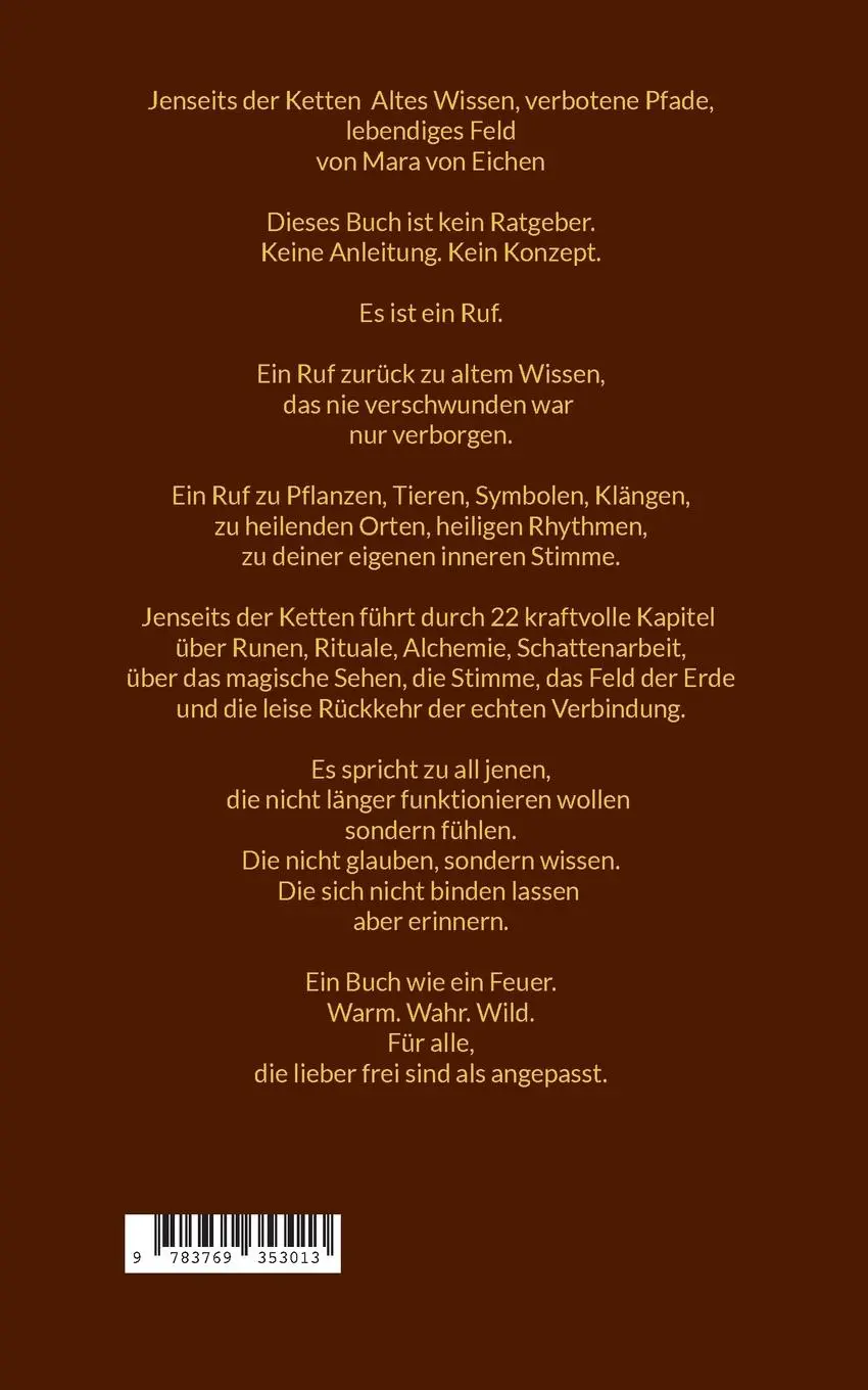 Rückseite: 9783769353013 | Jenseits der Ketten | Altes Wissen, verbotene Pfade, lebendiges Feld