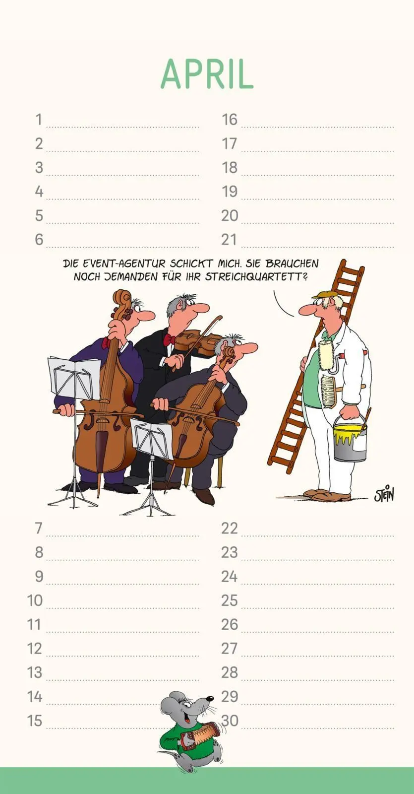 Bild: 9783830323013 | Uli Stein Geburtstagskalender 2027: Wandkalender | Uli Stein | 26 S.