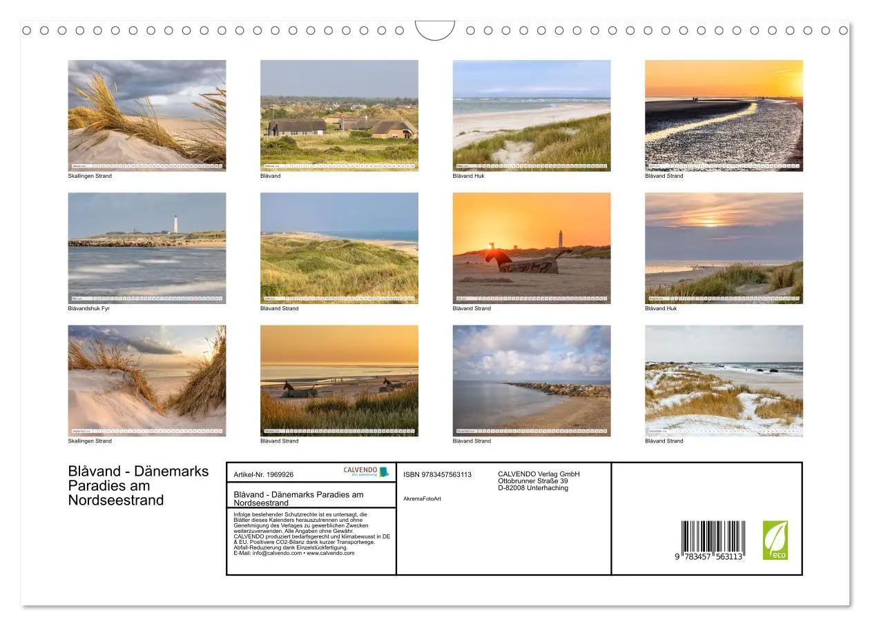 Bild: 9783457563113 | Blåvand - Dänemarks Paradies am Nordseestrand (Wandkalender 2026...