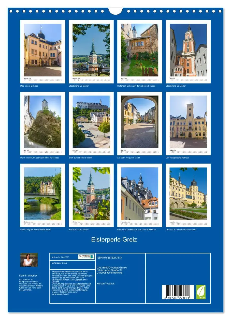 Bild: 9783516273113 | Elsterperle Greiz (Wandkalender 2026 DIN A3 hoch), CALVENDO...