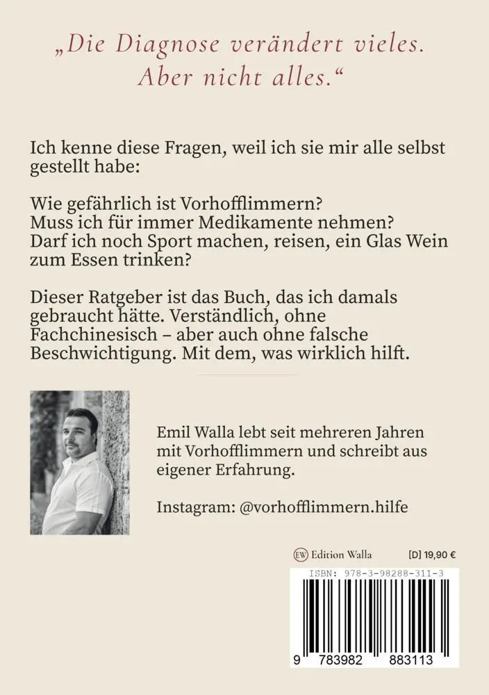 Bild: 9783982883113 | Vorhofflimmern verstehen und kontrollieren | Emil Walla | Taschenbuch