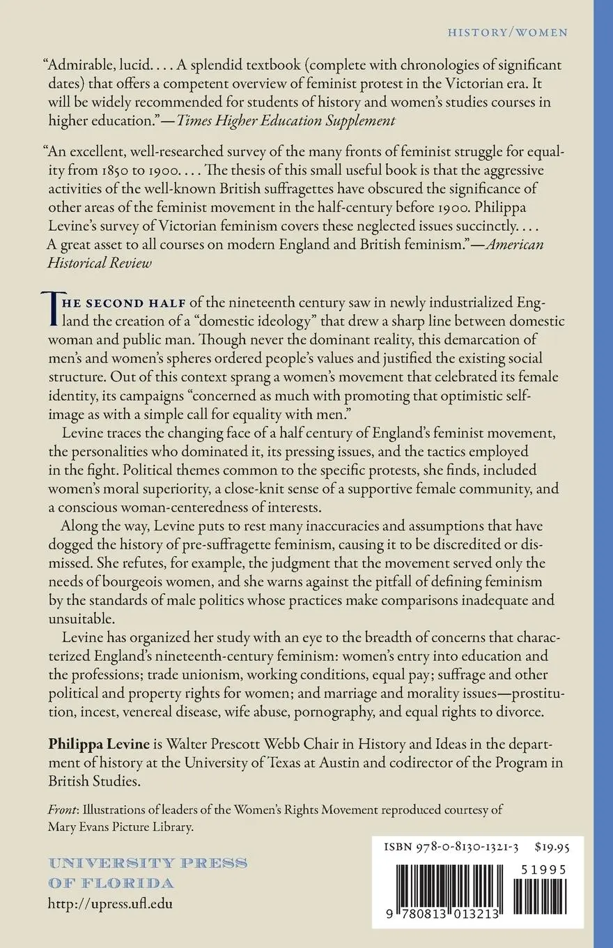 Rückseite: 9780813013213 | Victorian Feminism, 1850-1900 | Philippa Levine | Taschenbuch | 1989