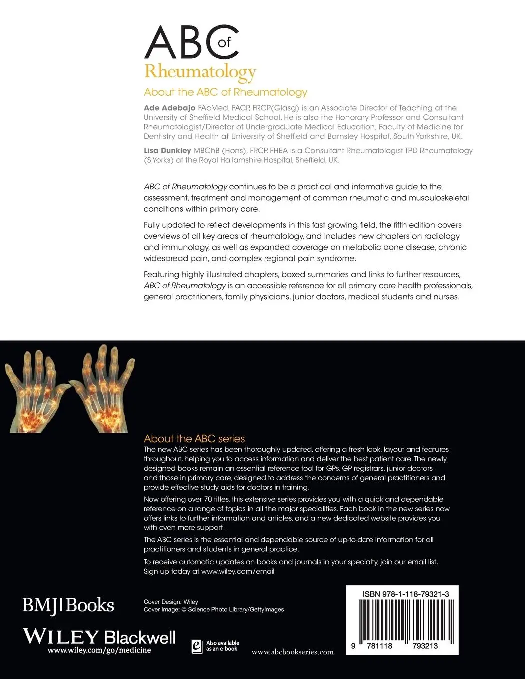 Rückseite: 9781118793213 | ABC of Rheumatology | Ade Adebajo (u. a.) | Taschenbuch | 224 S.