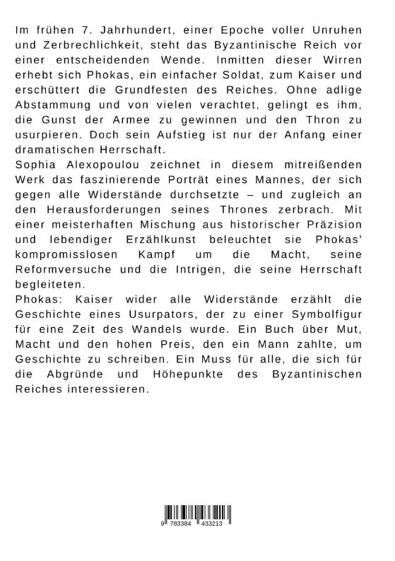 Rückseite: 9783384433213 | Phokas: Kaiser wider alle Widerstände | Sophia Alexopoulou | Buch