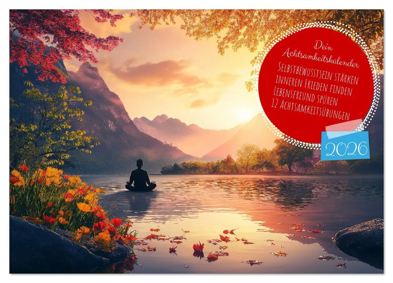 Cover: 9783457313213 | Dein Achtsamkeitskalender (Wandkalender 2026 DIN A4 quer), CALVENDO...