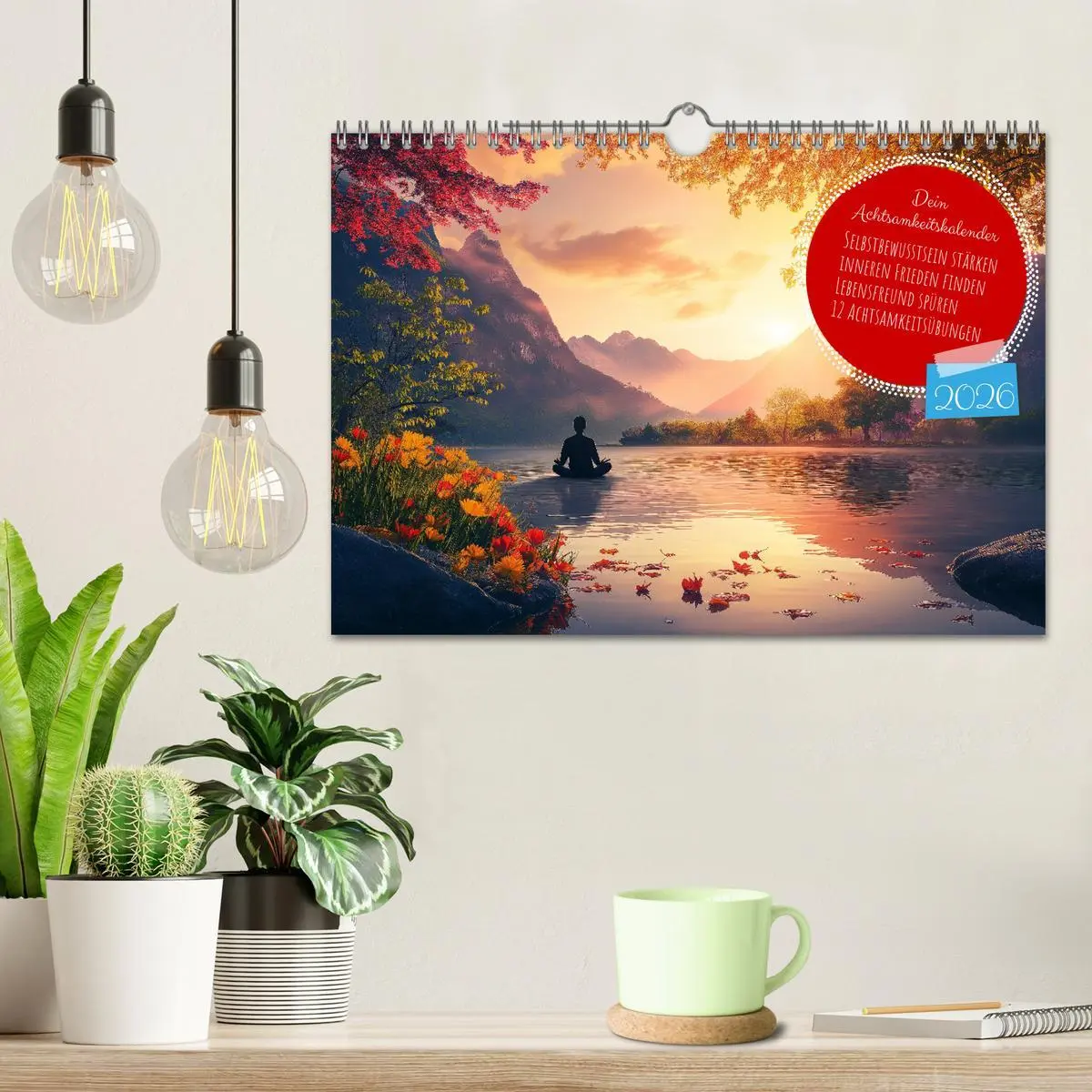 Bild: 9783457313213 | Dein Achtsamkeitskalender (Wandkalender 2026 DIN A4 quer), CALVENDO...