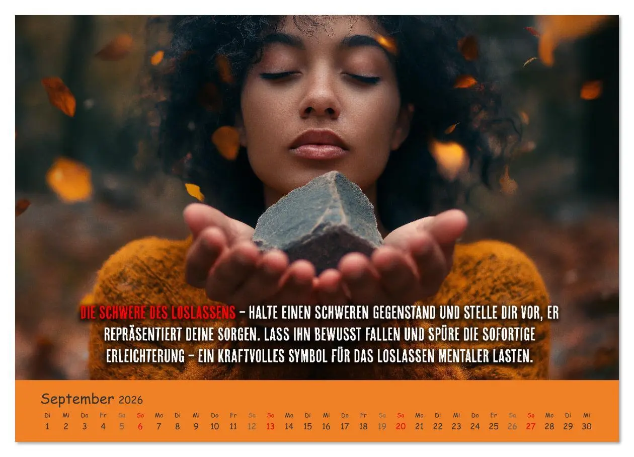 Bild: 9783457313213 | Dein Achtsamkeitskalender (Wandkalender 2026 DIN A4 quer), CALVENDO...