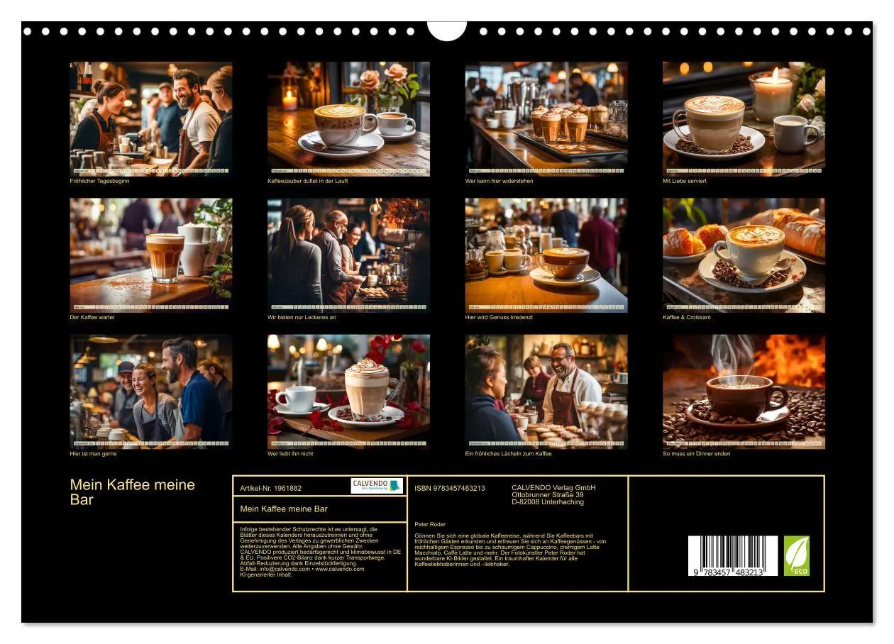 Bild: 9783457483213 | Mein Kaffee meine Bar (Wandkalender 2026 DIN A3 quer), CALVENDO...