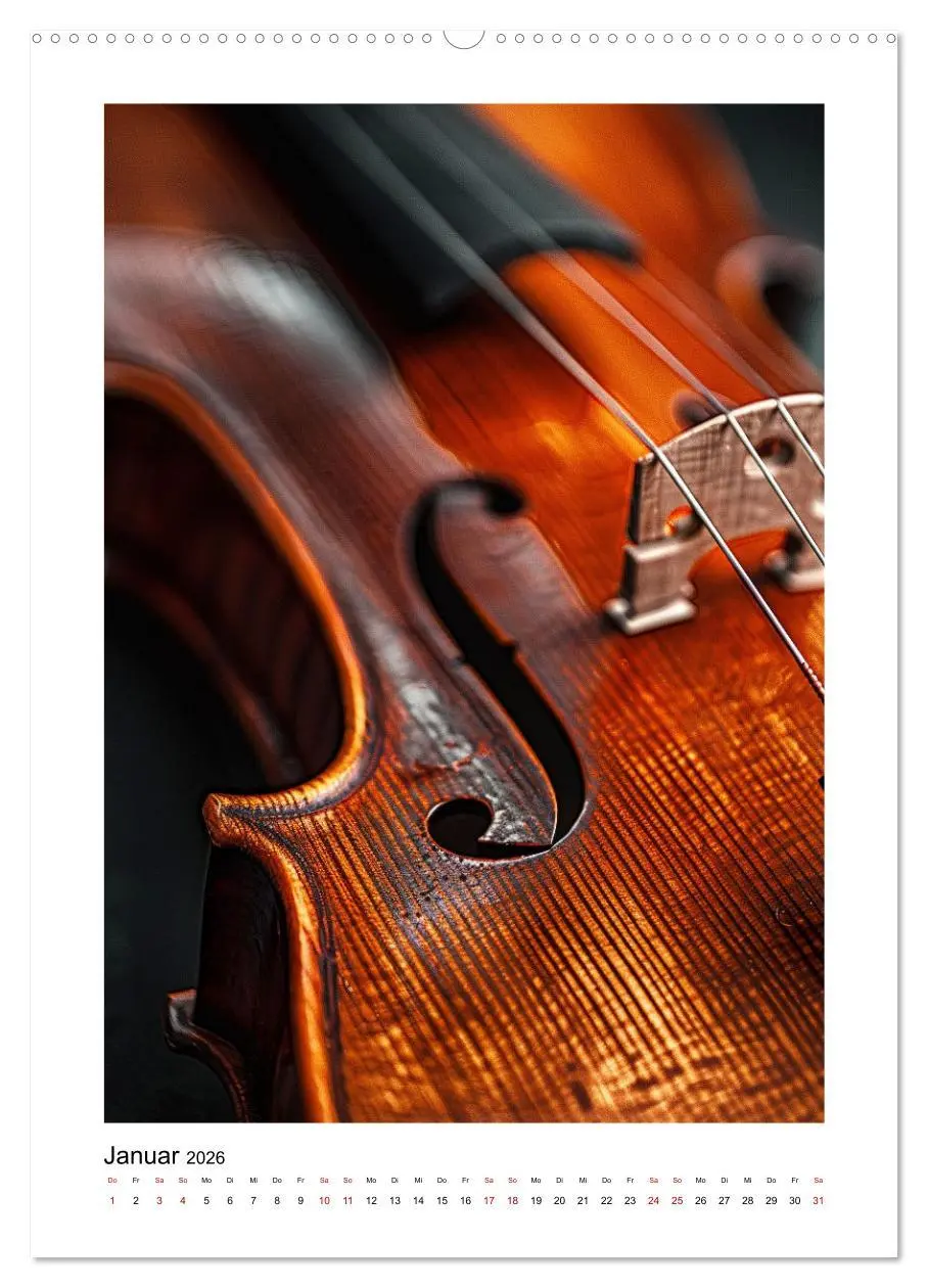 Bild: 9783516263213 | Fantastische Violine (Wandkalender 2026 DIN A2 hoch), CALVENDO...