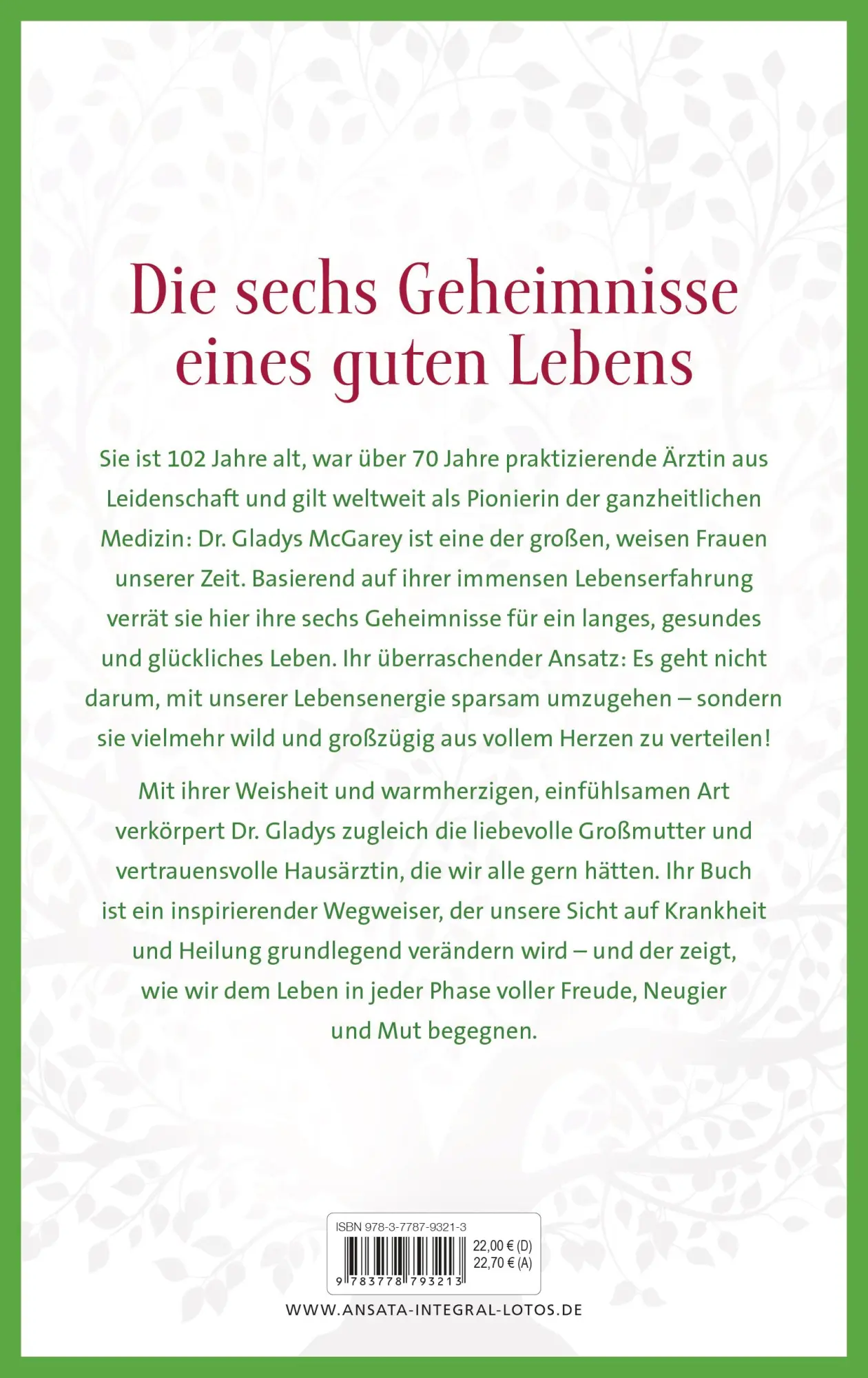 Bild: 9783778793213 | Was ein gutes Leben ausmacht | Gladys Mcgarey | Buch | 272 S. | 2023