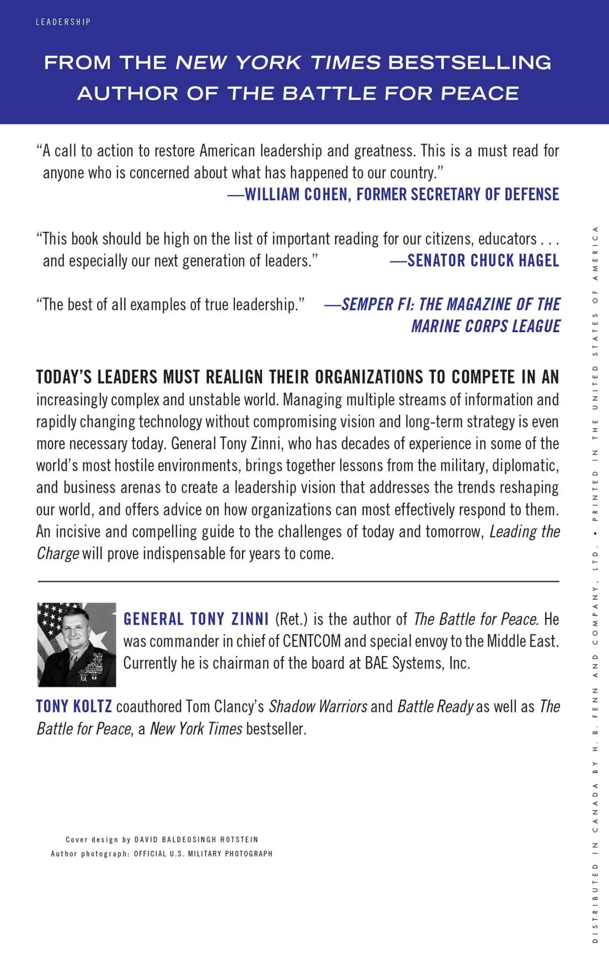 Rückseite: 9780230103313 | Leading the Charge | Tony Zinni (u. a.) | Taschenbuch | Englisch